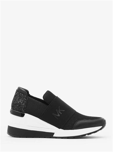 michael kors felix scuba and mesh sneaker|Michael Michael Kors Felix Scuba and Mesh Trainers Black for .